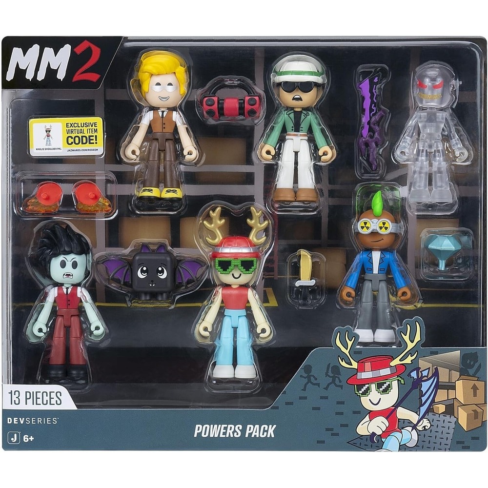 MM2: Powers Pack - Six 2.75-Inch Figures with Mix-and-Match Plus Six Accessories - Picture 4 of 4